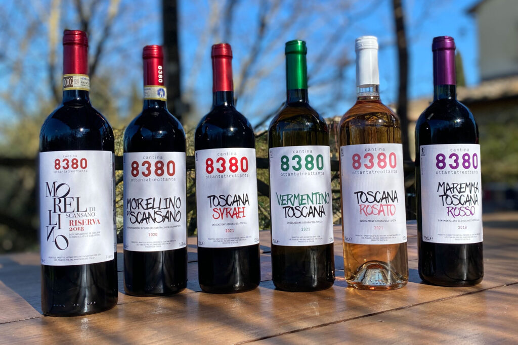 vini cantina 8380 toscana
